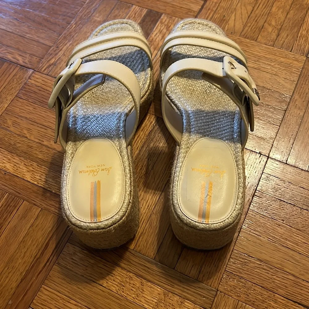 Sam Edelman ‘Carson’ Beige Espadrille Wedge Sandals Size 10